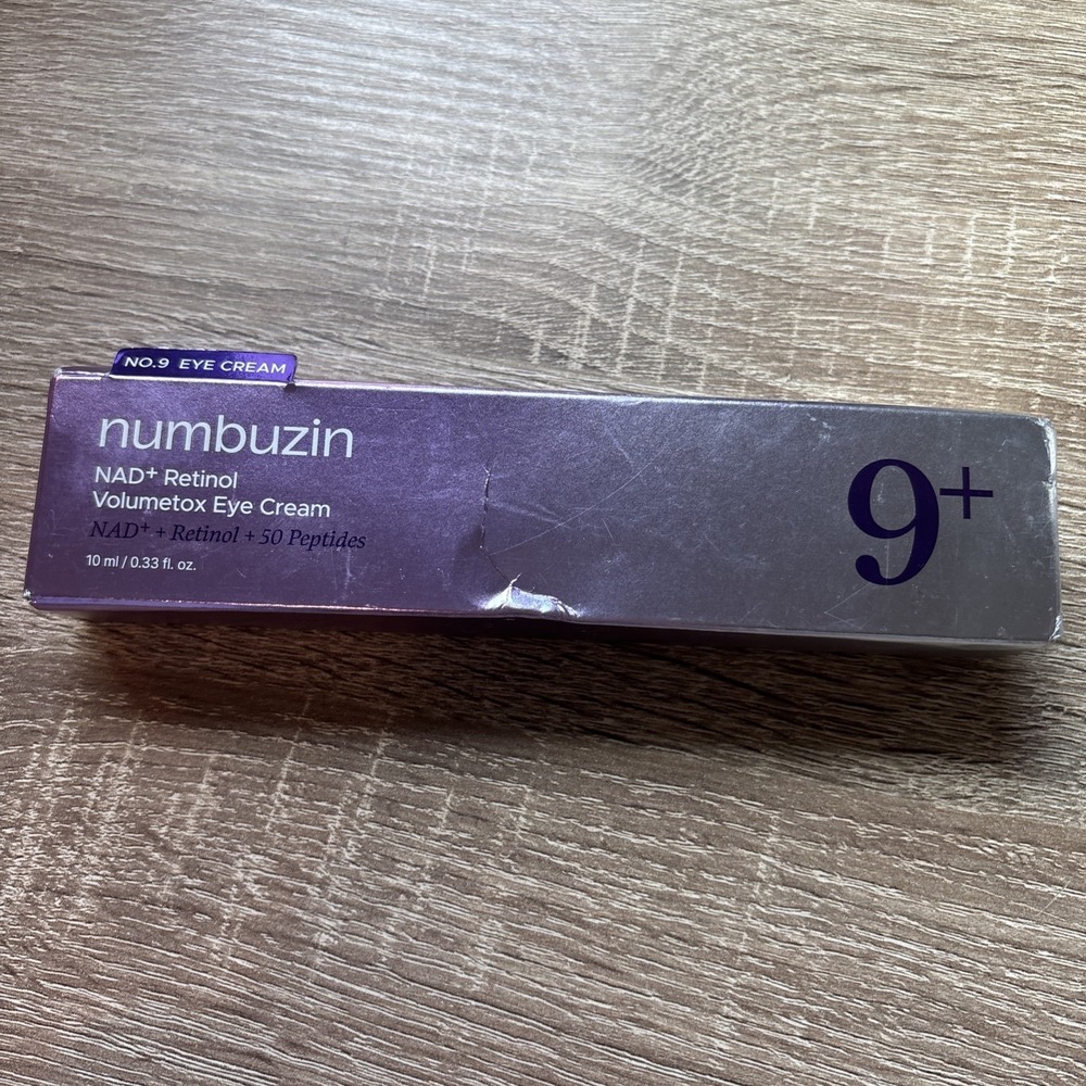 numbuzin No.9 NAD+ Retinol Volumetox Eye Cream 10ml Firming Wrinkles K-Beauty